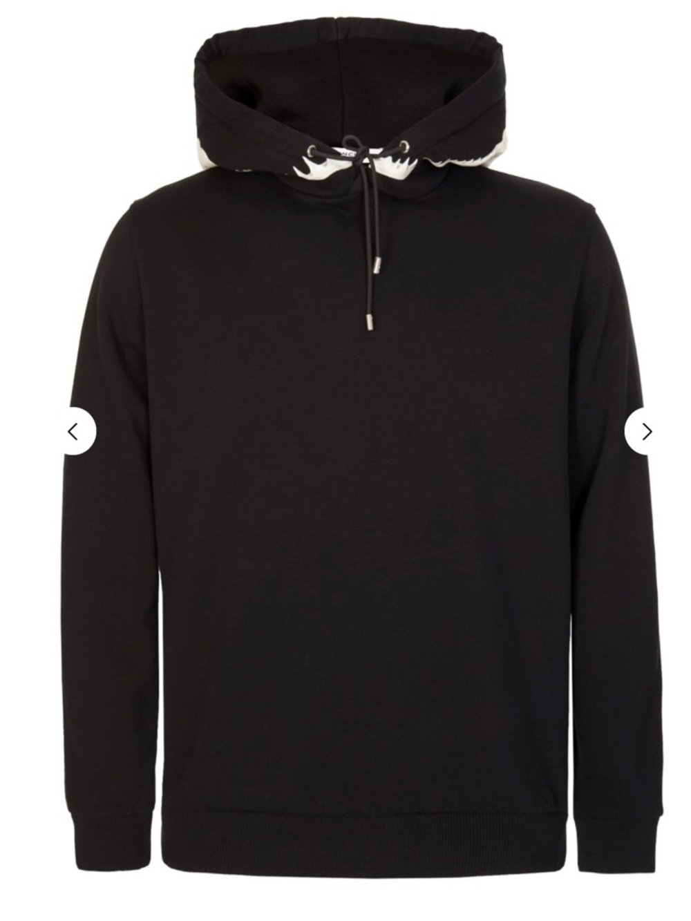 Givenchy Black Hooded Top with White Logo Tag - Picture 2 of 8